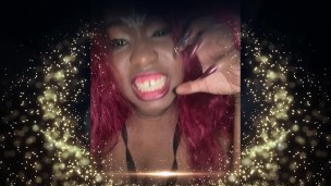 Goddess uses slave as ashtray