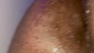 Pushing out cum