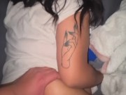 Sucking and fucking my crazy landlord while I have my BOYFRIENDS FAMILY OVER! (CREAMPIE) 15/16