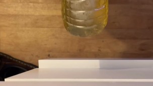 Morning piss into a bottle
