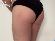 Chastity Cage Challange - Day 1/15 - Lets try to not cum 15 Days! 3/16