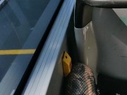 Rubbing pussy on bus 6/16