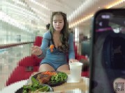 Remote vibe teasing walk! Pussy juice gushing, creampie climax💦 10/16