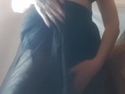 Sexy tease and panty pussy rub 2/16