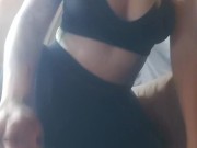 Sexy tease and panty pussy rub 4/16