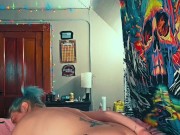 Sucking while pissing 🤭 Sorry about the filter 🥰 12/16