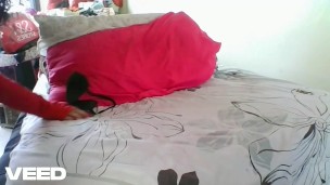 CHERRY RED INDIAN EXOTIC BROWN SKIN YOGA MOST BEAUTIFUL