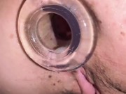 Anal Tunnel Plug & Dildo Double Penetration Fucking 10/16