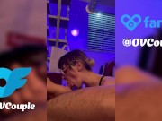 Soft Porn / Nerdy girl with colored hair throating dick 5/16