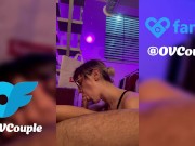 Soft Porn / Nerdy girl with colored hair throating dick 6/16