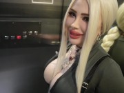 Hard Fucked Stranger In The Mouth In The Elevator, Public Sex With A Housemate 2/16