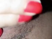 Jugando Con Mi Coño En Mi Período En El Piso De la sala 11/16