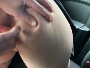 I had a squirting orgasm in the car with Sergio's magic fingers 7/16