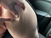 I had a squirting orgasm in the car with Sergio's magic fingers 8/16
