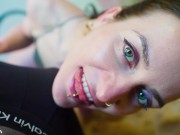 POV Amateur Cock Biting Blowjob - Using my Teeth to Give a Blow Job on Nikolaz' Big Dick