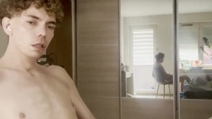 Twink big dick solo cum
