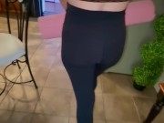 KittiCream uses her perfect ass to seduce and cheat with yoga instructor 3/16
