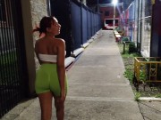 I find my stepsister leaving the gym, she shows me her ass and invites me to her house 1/16