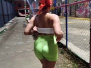 I find my stepsister leaving the gym, she shows me her ass and invites me to her house 3/16