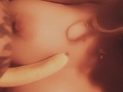 Kitty eats banana 13/16