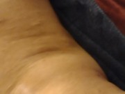 I bend straight guy over and I fuck his tight thick ass hard with my purple glitter dildo 12/16