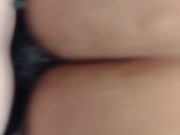 I bend straight guy over and I fuck his tight thick ass hard with my purple glitter dildo 14/16