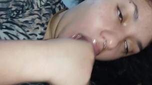 damn, slut, shake your wet mouth and your soft hand on the shaft of the dick