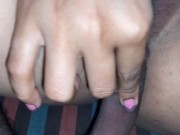 Step brother caught his Indian sister fingering her pussy, sister said don't tell mom and dad