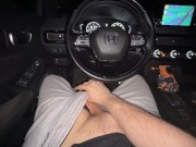 Public car play *huge cock and outdoor cumshot* 4/16
