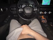 Public car play *huge cock and outdoor cumshot* 5/16