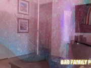 BadFamilyPOV - tattooed teen Bella Luna pleases stepdaddy 3/16