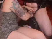 Explosive ruined orgasm & cum for my chastity sub on the MotorBunny 11/16