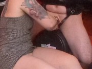 Explosive ruined orgasm & cum for my chastity sub on the MotorBunny 12/16