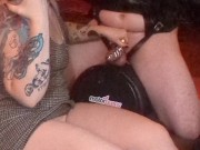 Explosive ruined orgasm & cum for my chastity sub on the MotorBunny 14/16