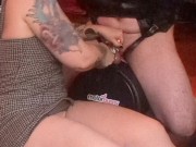 Explosive ruined orgasm & cum for my chastity sub on the MotorBunny 15/16