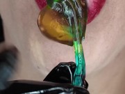 Faceless fetish doll drooling / Lipstease / ASMR 5/16