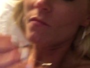 Amateur hot milf eating studs cum out of her pussy 13/16