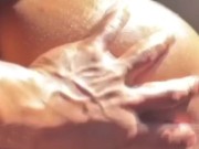 busty blonde fucks with giant ass until she cums 8/16