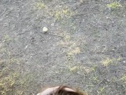 Gentle blowjob from a girl in nature 15/16