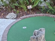 Pretty girl golfing in tight ripped jeans sfw 13/16