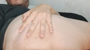 Stretching my ass with an monster eggplant