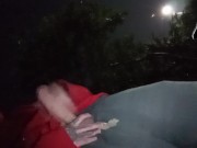 Gozar no quintal com pessoas passando 12/16