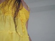 Bottle into Pussy and Risky Public Flashing on Hotel Corridors 12/16