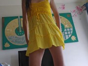 Bottle into Pussy and Risky Public Flashing on Hotel Corridors 4/16