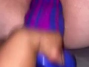 Big dildo stretching my pussy 15/16