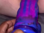 Big dildo stretching my pussy 9/16