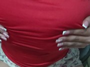 Sensual Breast Play Brunette Big Tits 2/16