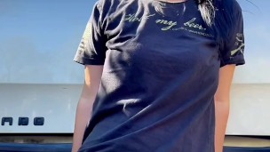 Hot MILF Fucks Her Truck Hitch in Public