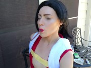 Momo Yaoyorozu Superhero Smoking JOI - Screenshot 4 of 16 - Kink