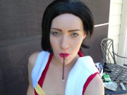 Momo Yaoyorozu Superhero Smoking JOI - Screenshot 6 of 16 - Femdom